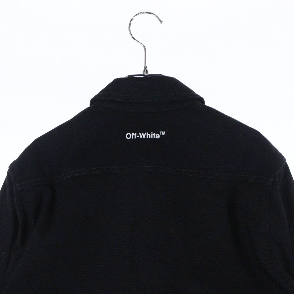 OFF-WHITE(オフホワイト) 22AW Single Arrow Denim Shirt 長袖デニムシャツ ブラック OMYD027C99DEN002