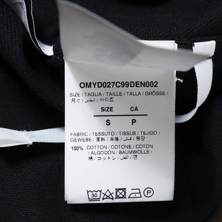 OFF-WHITE(オフホワイト) 22AW Single Arrow Denim Shirt 長袖デニムシャツ ブラック OMYD027C99DEN002