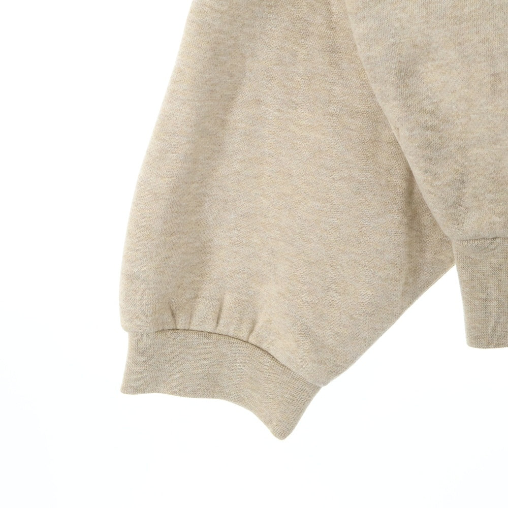 FEAR OF GOD ESSENTIALS(フィアオブゴッド エッセンシャルズ) HOODIE ラバーロゴ プルオーバースウェットパーカー フーディー ベージュ