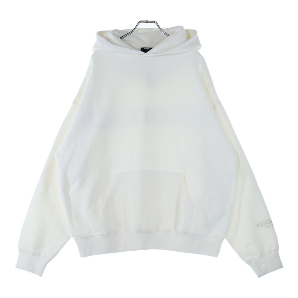 FEAR OF GOD ESSENTIALS(フィアオブゴッド エッセンシャルズ) HOODIE バックロゴ プルオーバースウェットパーカー フーディー ホワイト