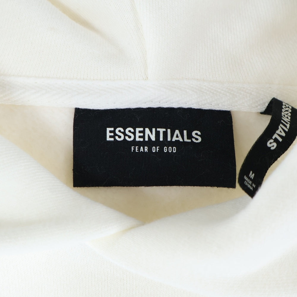 FEAR OF GOD ESSENTIALS(フィアオブゴッド エッセンシャルズ) HOODIE バックロゴ プルオーバースウェットパーカー フーディー ホワイト