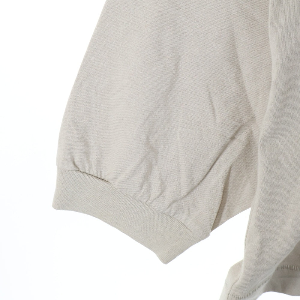 FEAR OF GOD ESSENTIALS(フィアオブゴッド エッセンシャルズ) L/S T-SHIRT ラバーロゴ 長袖Tシャツ ロンT ベージュ