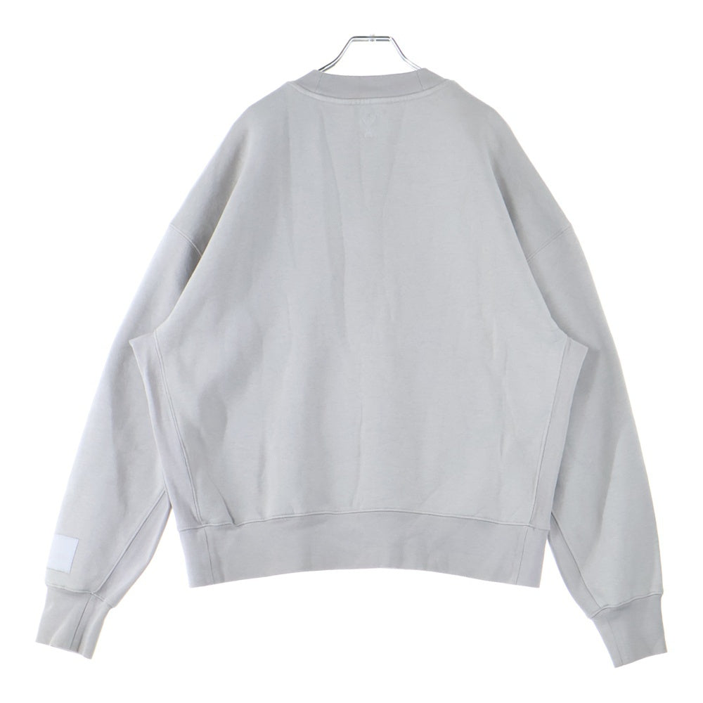 AMI Alexandre Mattiussi(アミアレクサンドルマテュッシ) Sweatshirt ロゴ刺繍 クルーネックスウェットトレーナー ベージュ USW017.740