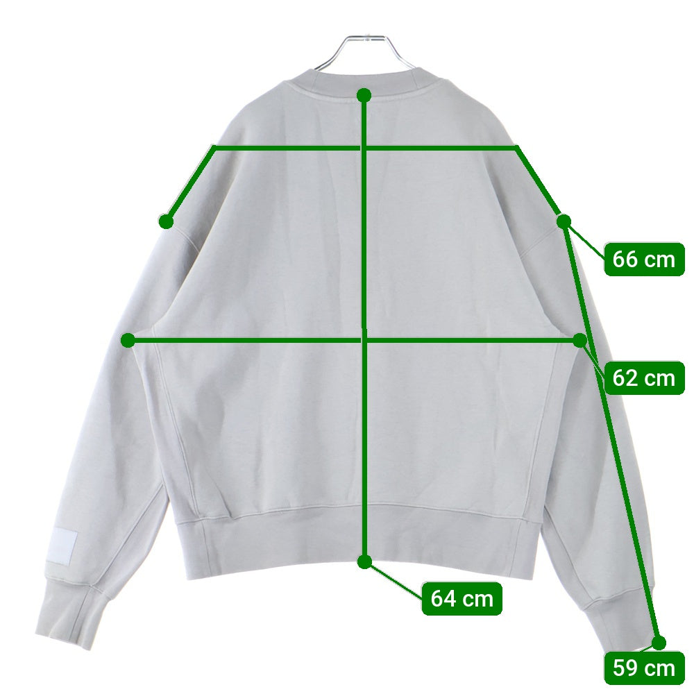 AMI Alexandre Mattiussi(アミアレクサンドルマテュッシ) Sweatshirt ロゴ刺繍 クルーネックスウェットトレーナー ベージュ USW017.740