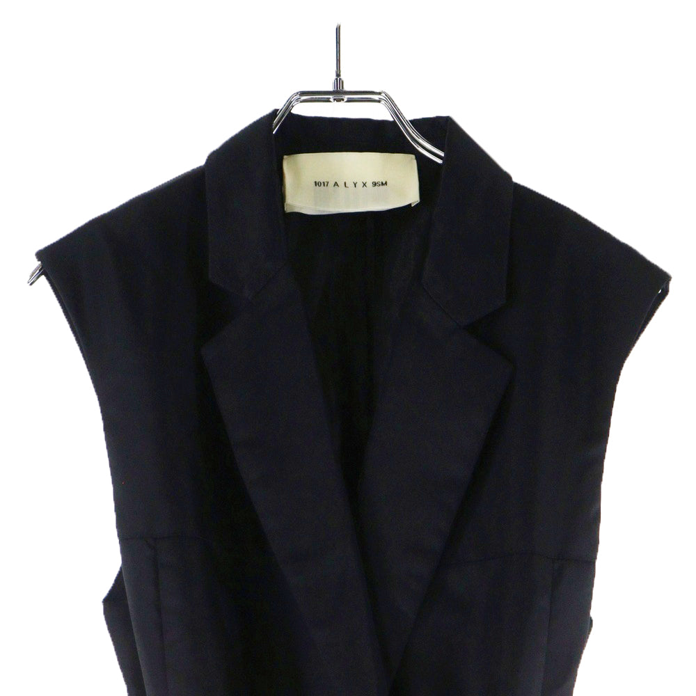 1017 ALYX 9SM(アリクス) Sleeveless Tailored Dress ノースリーブ ナイロン テーラードドレス ブラック レディース
