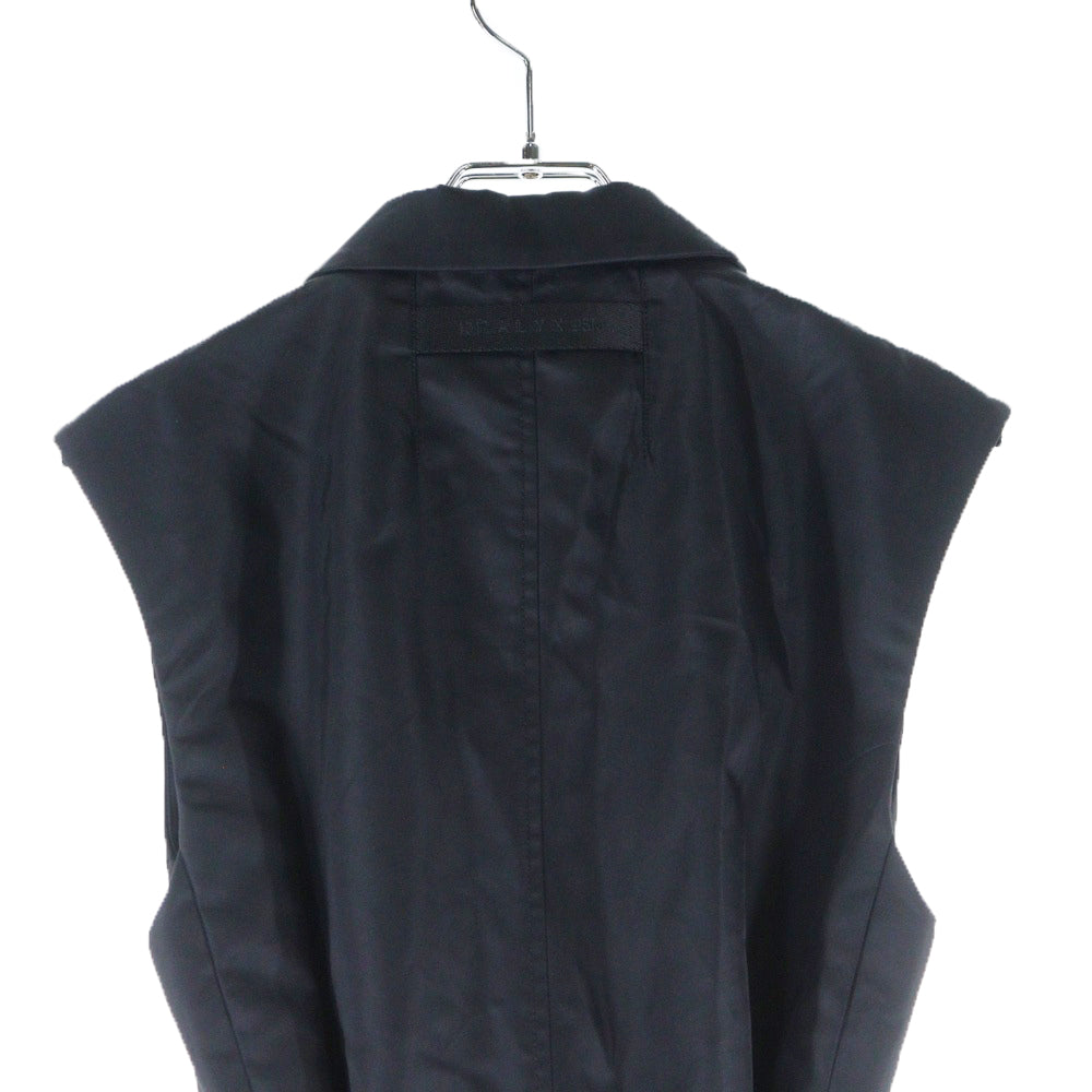 1017 ALYX 9SM(アリクス) Sleeveless Tailored Dress ノースリーブ ナイロン テーラードドレス ブラック レディース