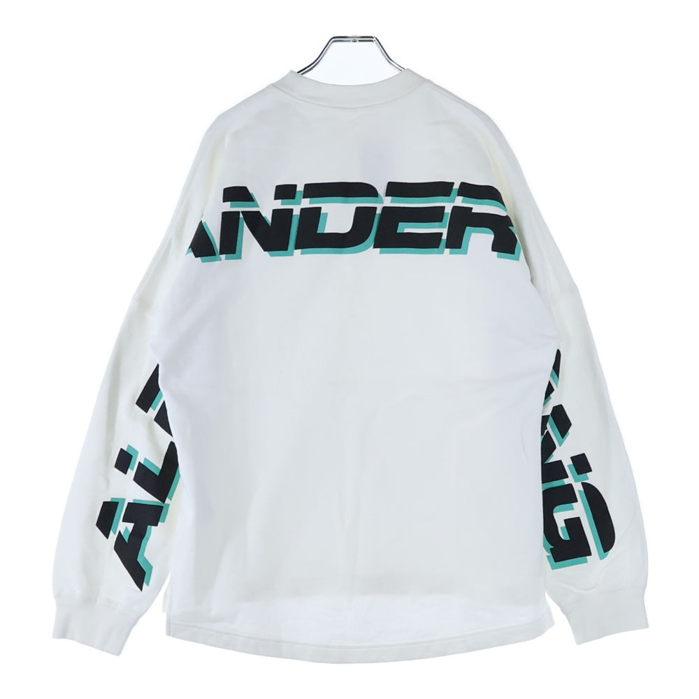 ALEXANDER WANG(アレキサンダーワン) Sweatshirt バックロゴ クルーネックスウェットトレーナー ホワイト