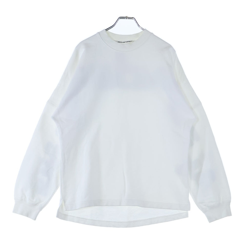 ALEXANDER WANG(アレキサンダーワン) Sweatshirt バックロゴ クルーネックスウェットトレーナー ホワイト