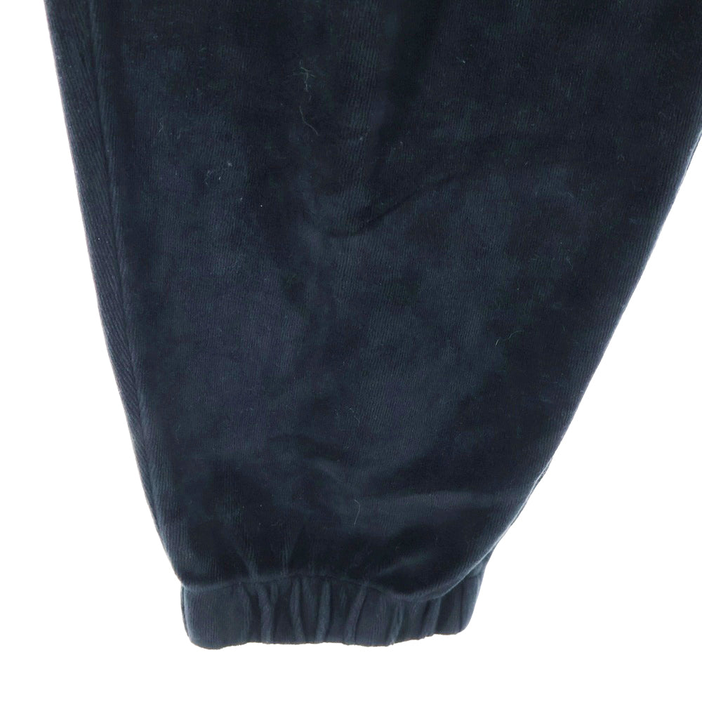 ALEXANDER WANG(アレキサンダーワン) Velour Jogger Pants ラインストーン装飾 ベロアジョガーパンツ ブラック