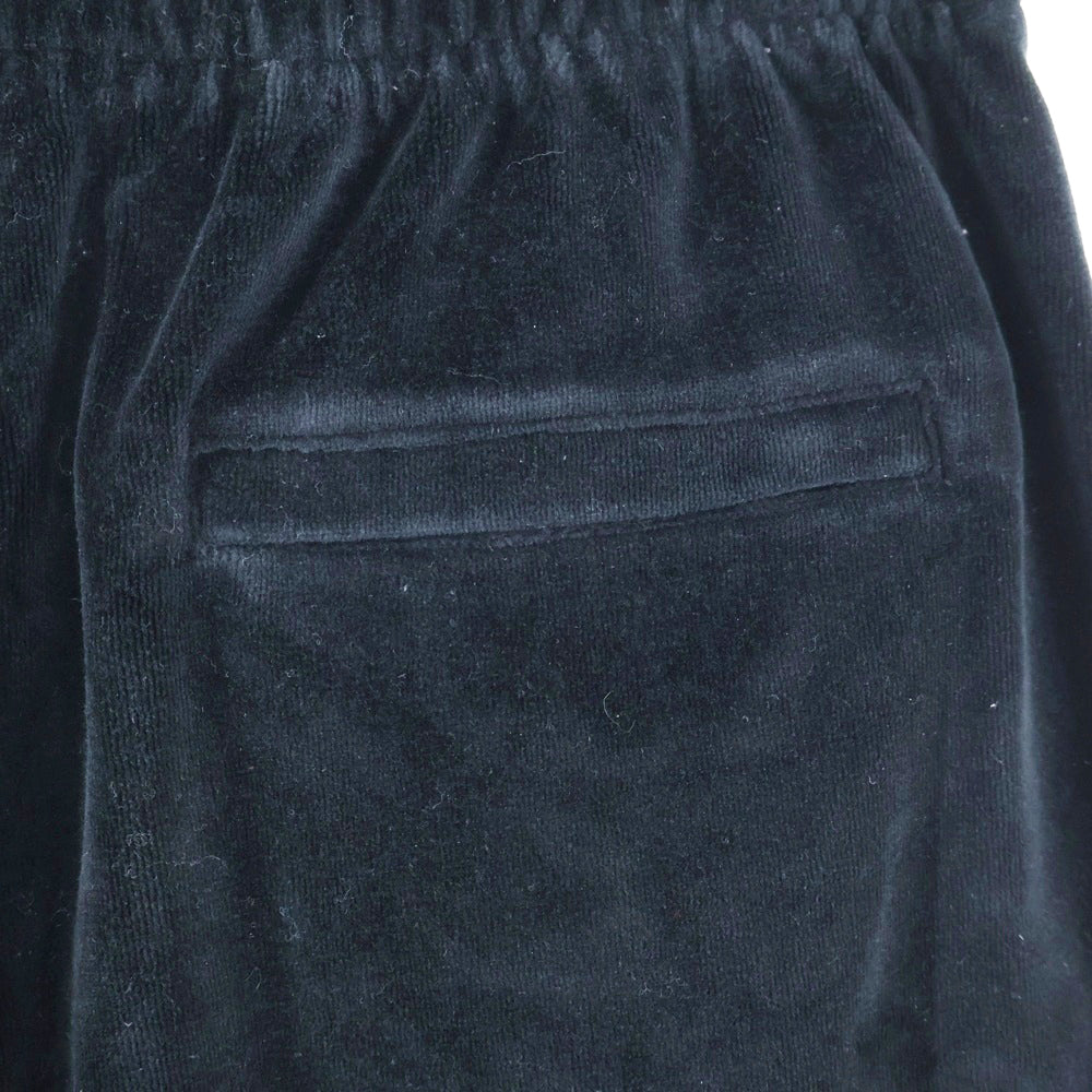 ALEXANDER WANG(アレキサンダーワン) Velour Jogger Pants ラインストーン装飾 ベロアジョガーパンツ ブラック