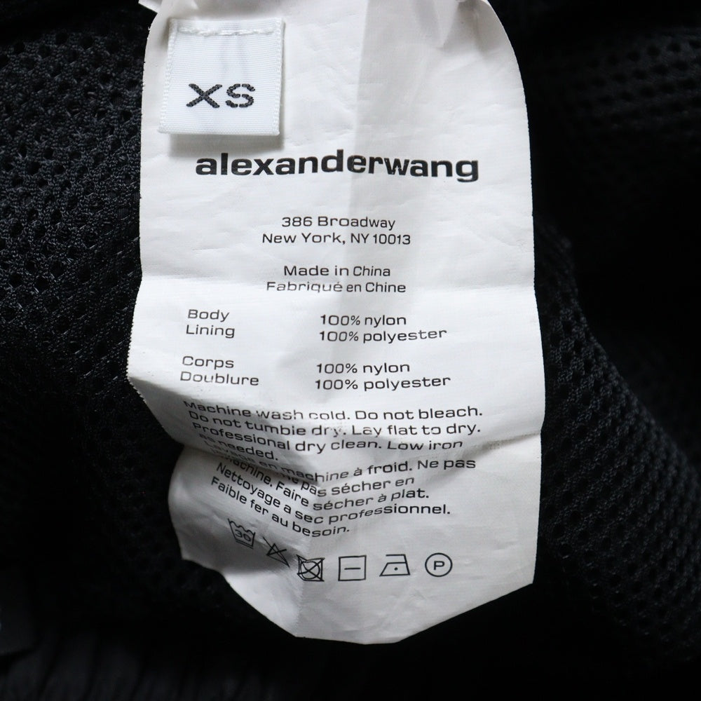 ALEXANDER WANG(アレキサンダーワン) Nylon Pants 総柄ナイロンパンツ ブラック