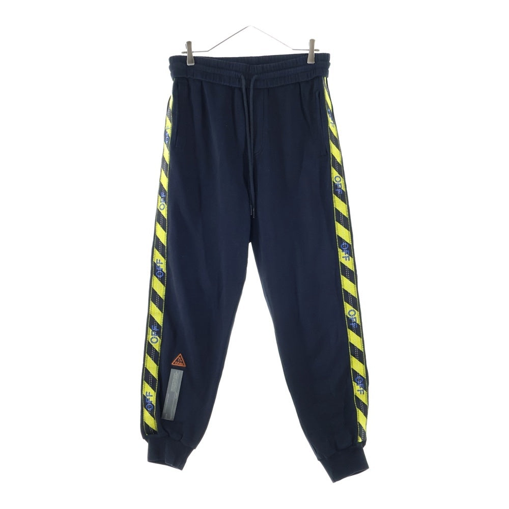 OFF-WHITE(オフホワイト) 18SS Side Tape Sweatpants サイドテープ スウェットパンツ ブラック OMCH007S18003008