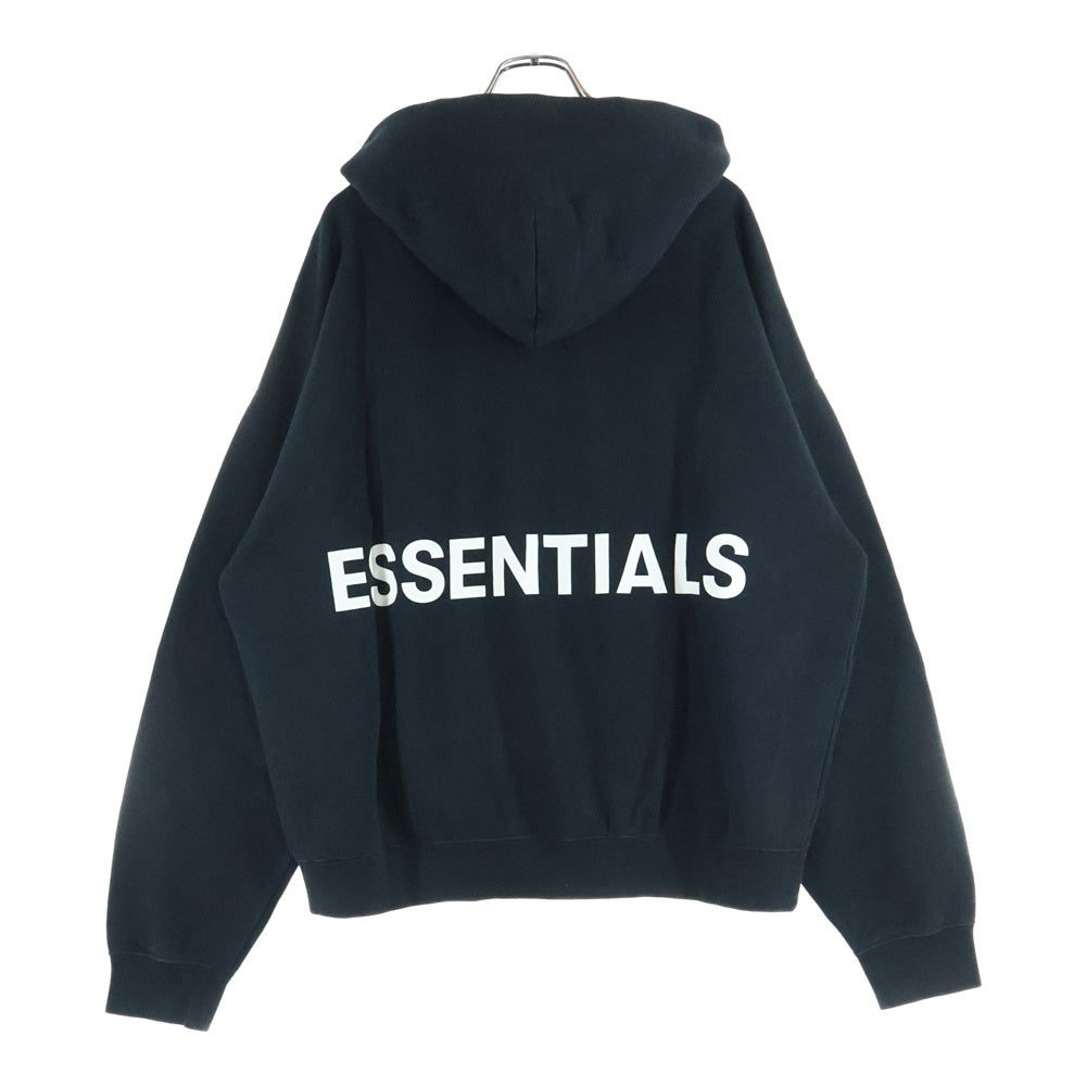 FEAR OF GOD ESSENTIALS(フィアオブゴッド エッセンシャルズ) HOODIE バックロゴ プルオーバースウェットパーカー フーディー ブラック