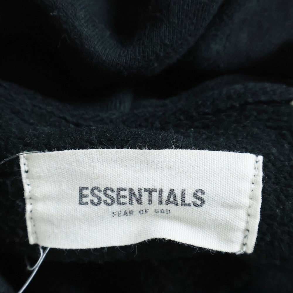 FEAR OF GOD ESSENTIALS(フィアオブゴッド エッセンシャルズ) HOODIE バックロゴ プルオーバースウェットパーカー フーディー ブラック