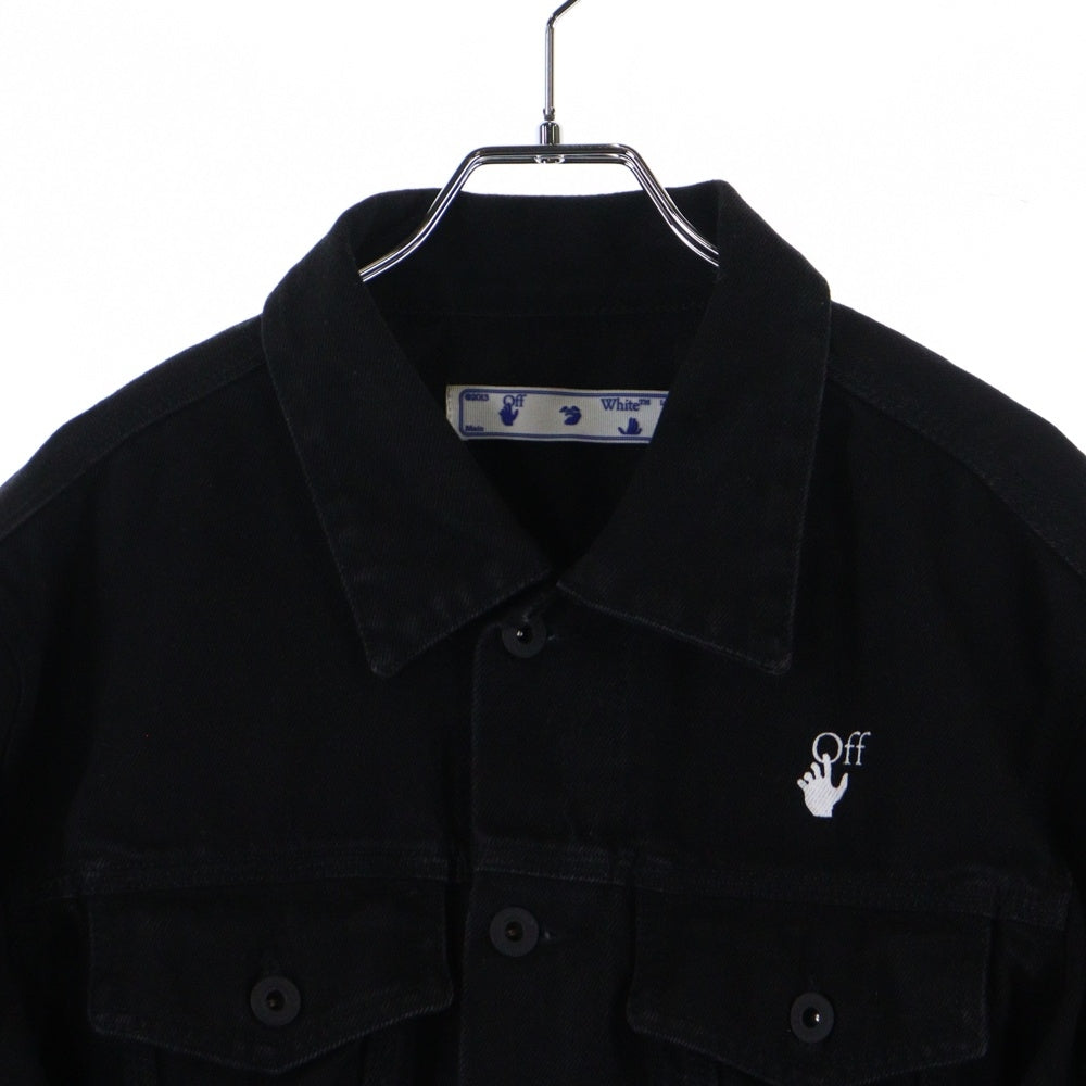 OFF-WHITE(オフホワイト) 21SS Mona Lisa Slim Denim Jacket モナリザ デニムジャケット ブラック OMYE054R21DEN001