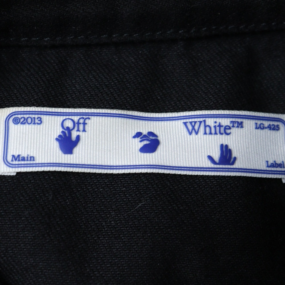 OFF-WHITE(オフホワイト) 21SS Mona Lisa Slim Denim Jacket モナリザ デニムジャケット ブラック OMYE054R21DEN001