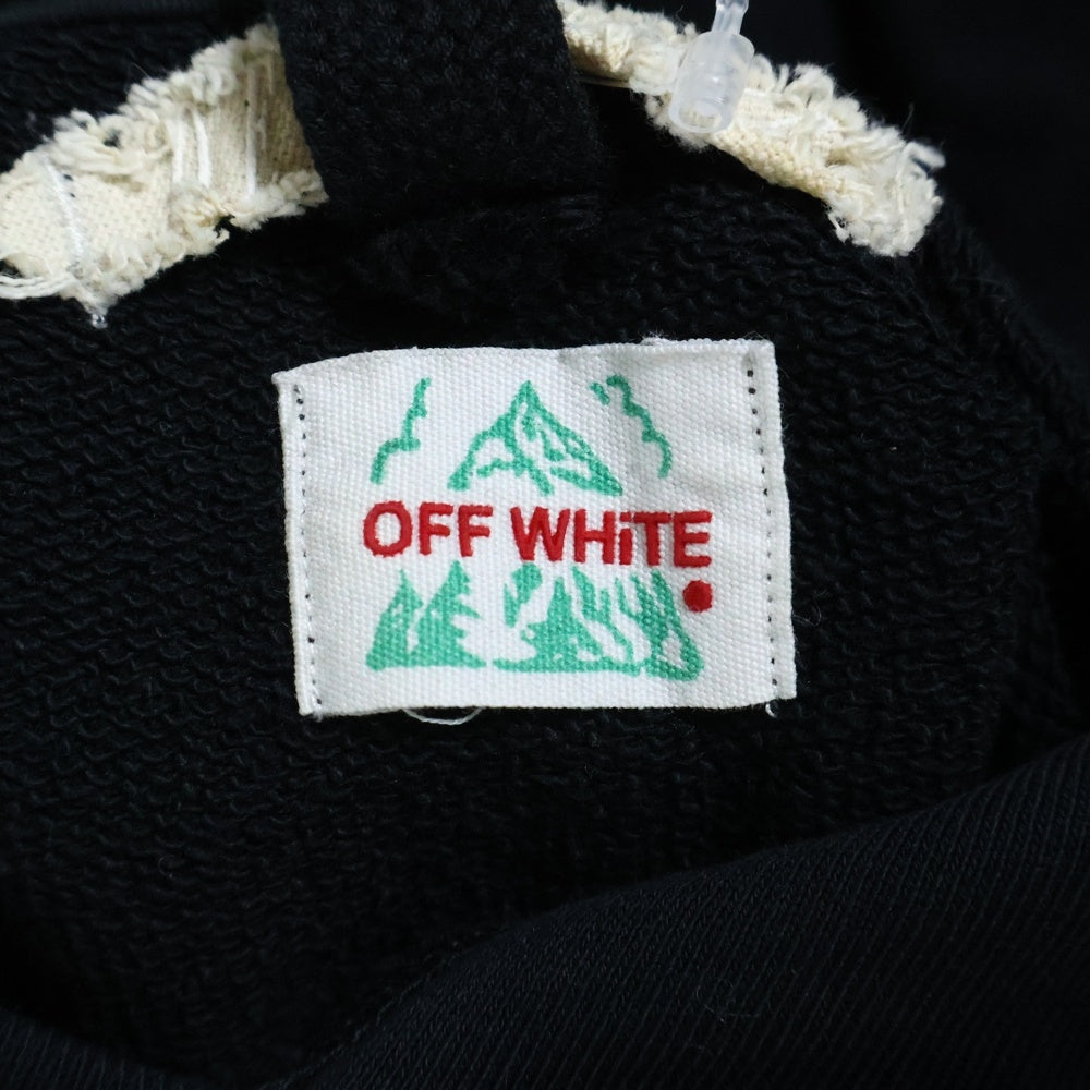 OFF-WHITE(オフホワイト) 15AW Caravaggio Hoodie カラヴァッジョ プルオーバースウェットパーカー フーディー ブラック