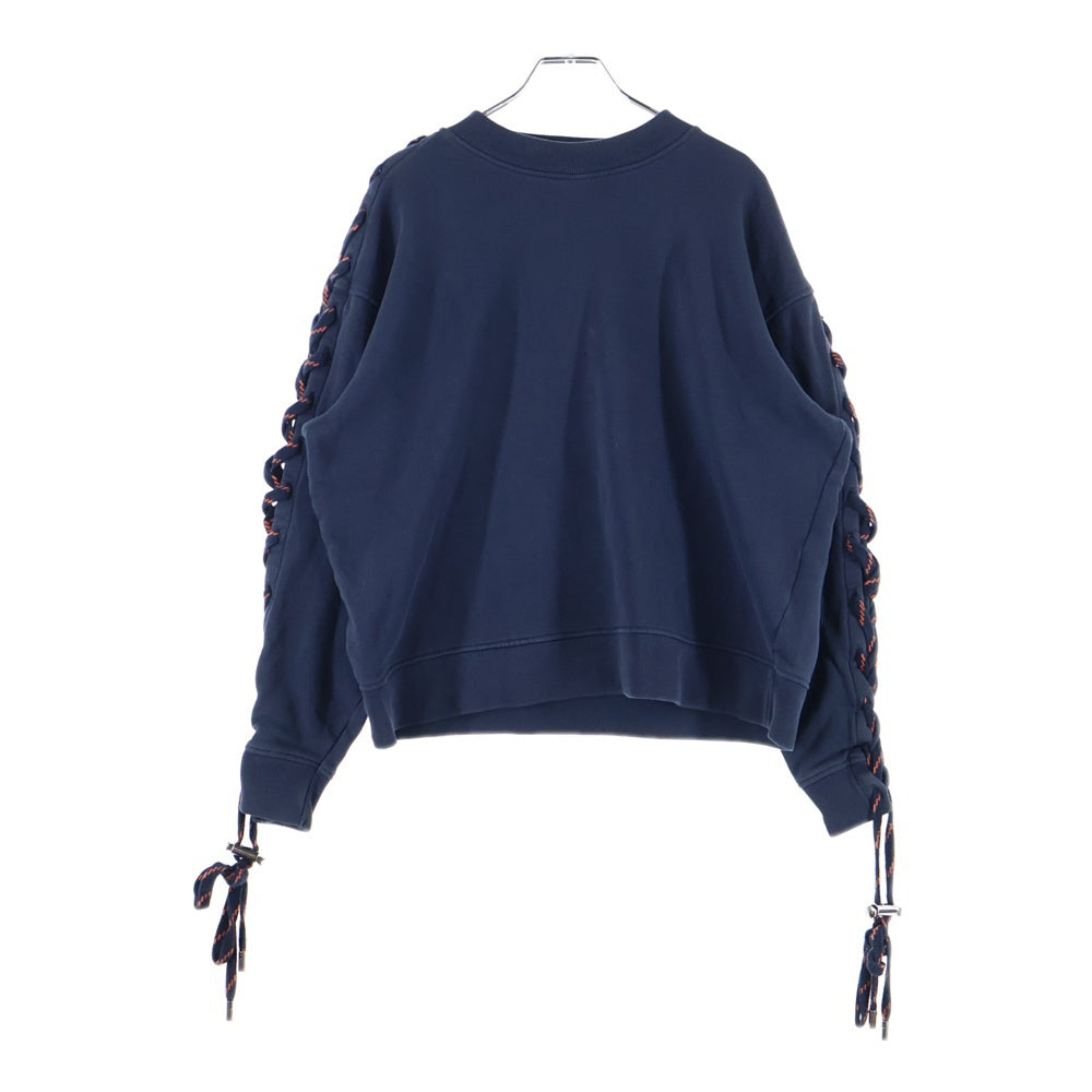 Acne Studios(アクネ ストゥディオズ) Sweatshirt レースアップ クルーネックスウェットトレーナー ネイビー 1HA173-