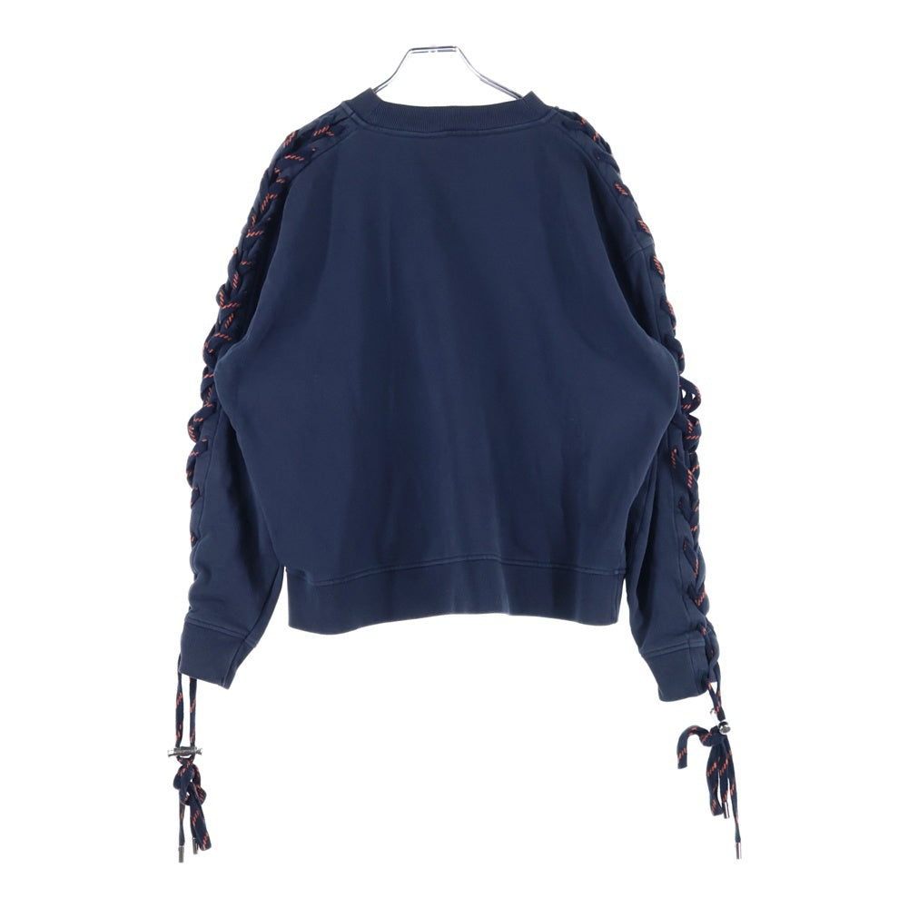 Acne Studios(アクネ ストゥディオズ) Sweatshirt レースアップ クルーネックスウェットトレーナー ネイビー 1HA173-