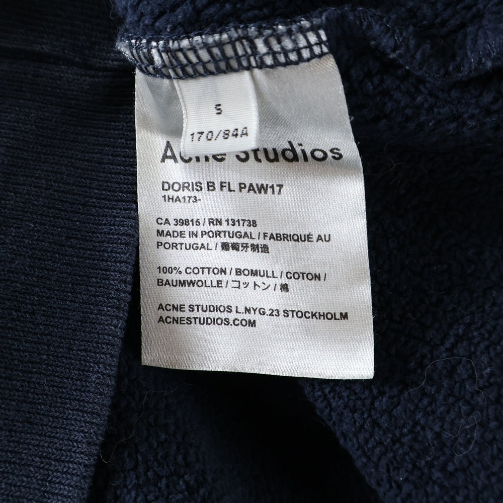 Acne Studios(アクネ ストゥディオズ) Sweatshirt レースアップ クルーネックスウェットトレーナー ネイビー 1HA173-