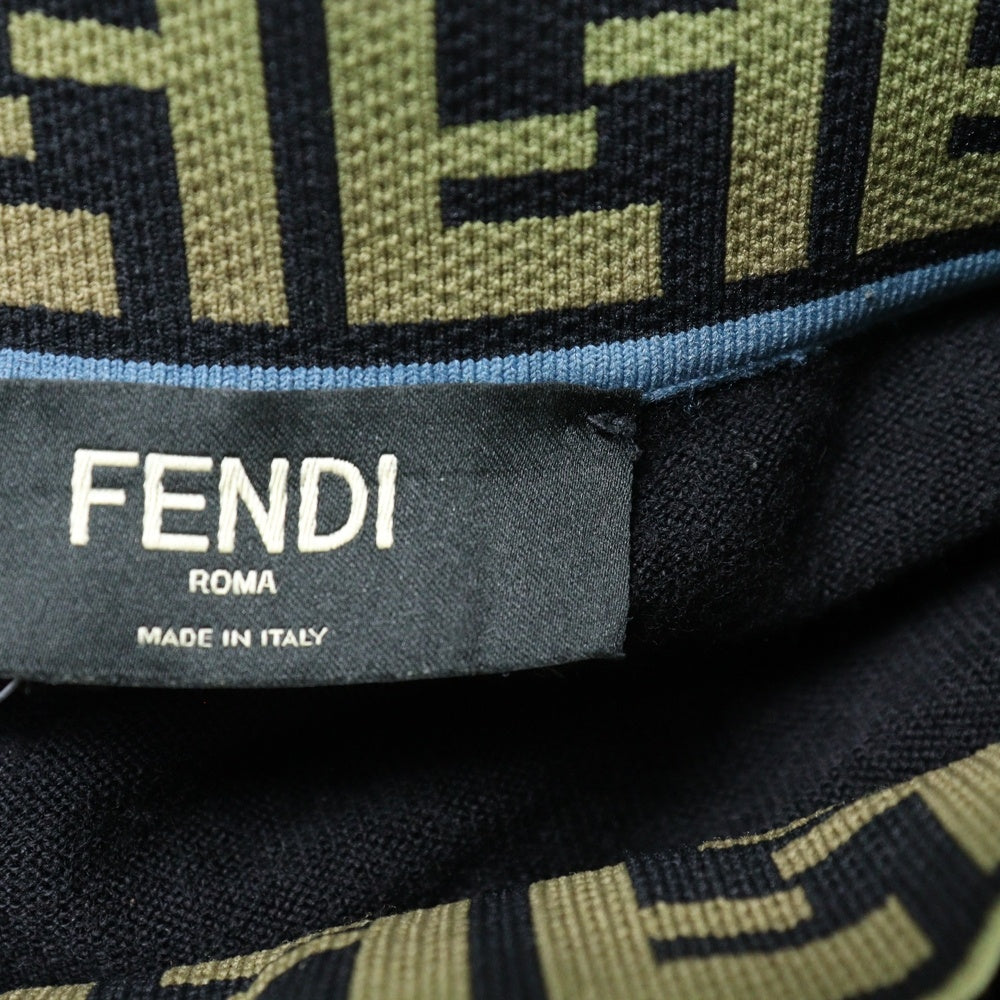 FENDI(フェンディ) FF Knit Sweater ズッカ ハイネックニットセーター ブラック FZZ411 A4GC