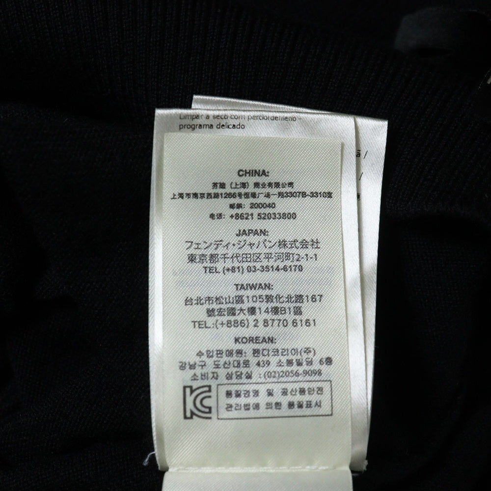 FENDI(フェンディ) FF Knit Sweater ズッカ ハイネックニットセーター ブラック FZZ411 A4GC