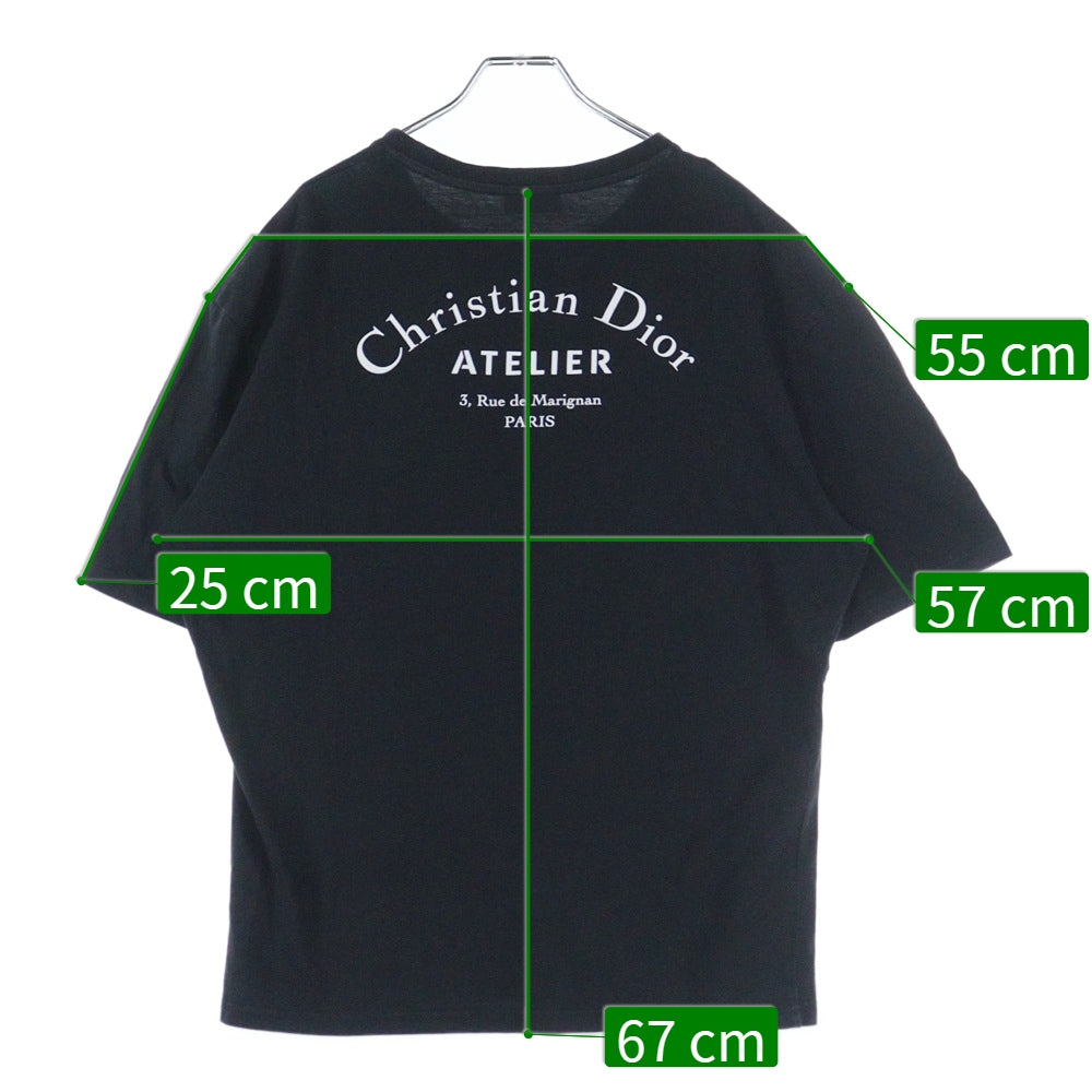 Christian Dior(クリスチャンディオール) Atelier T-Shirt 半袖Tシャツ ブラック 863J621I0533
