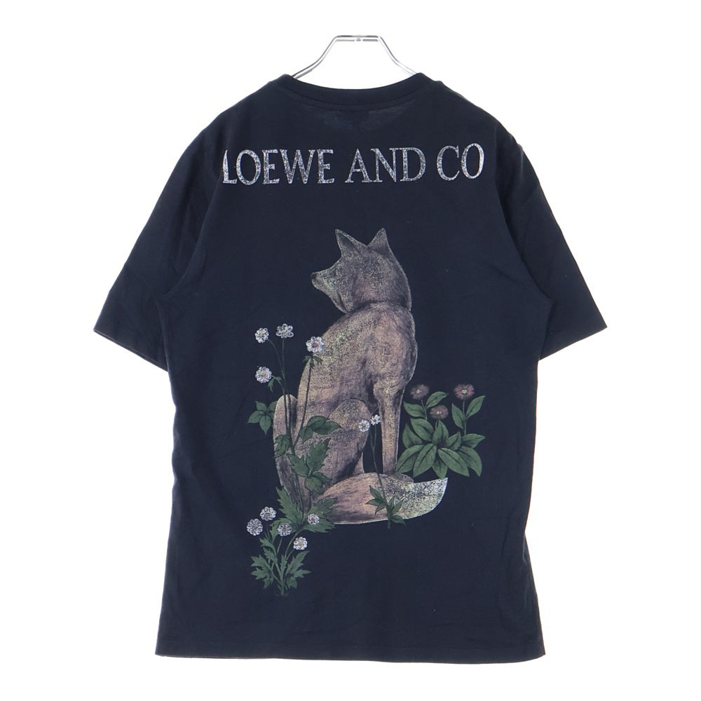 LOEWE(ロエベ) Loewe & Co. Tee フラワープリント 半袖Tシャツ ブラック H6189520CR