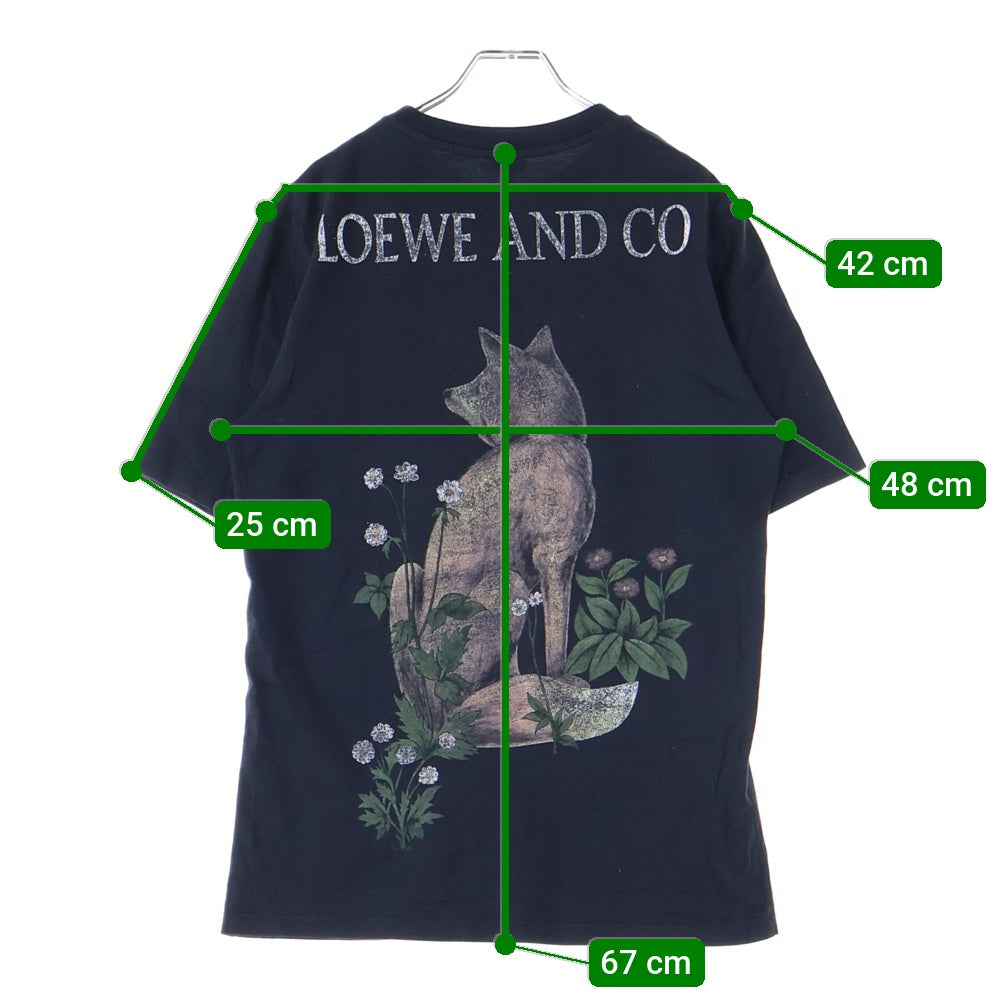 LOEWE(ロエベ) Loewe & Co. Tee フラワープリント 半袖Tシャツ ブラック H6189520CR