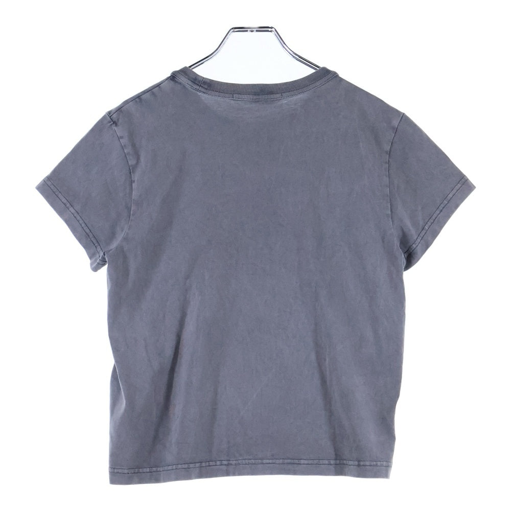 ALEXANDER WANG(アレキサンダーワン) Emboss T-Shirt エンボスロゴ 半袖Tシャツ グレー レディース