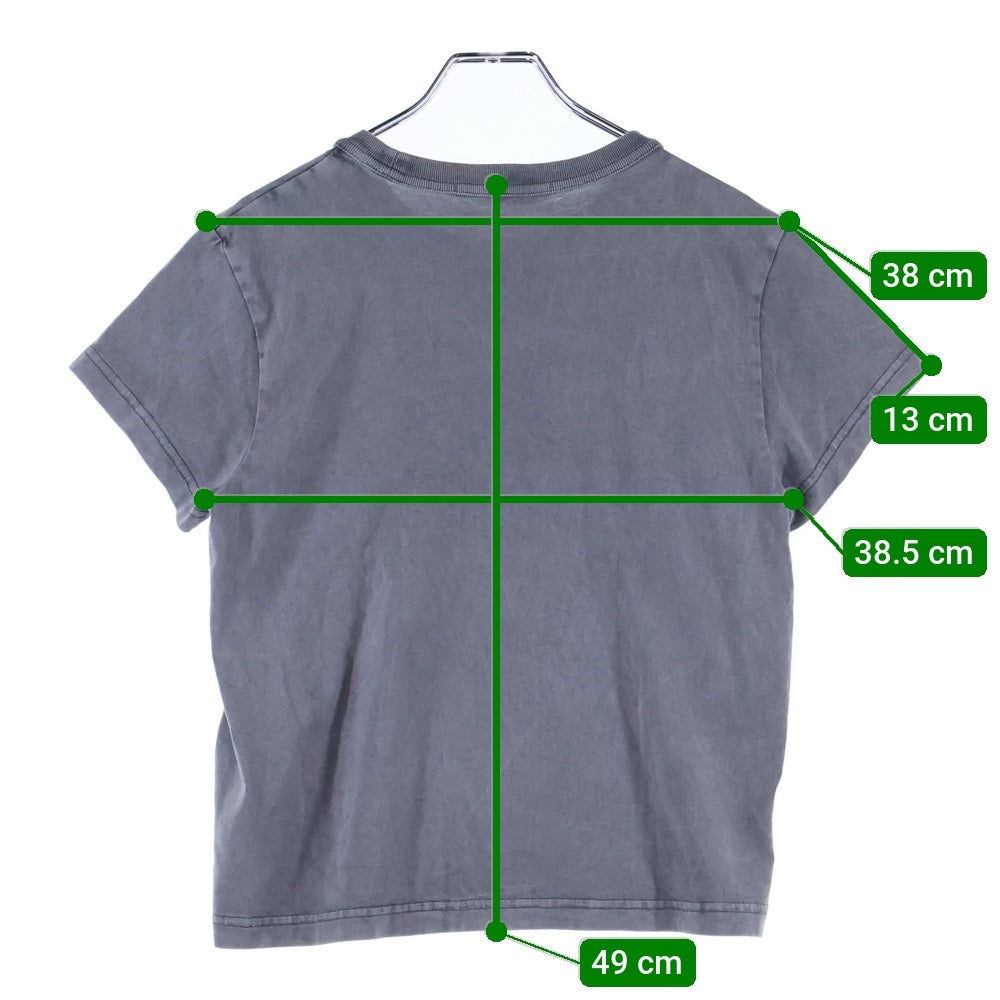 ALEXANDER WANG(アレキサンダーワン) Emboss T-Shirt エンボスロゴ 半袖Tシャツ グレー レディース