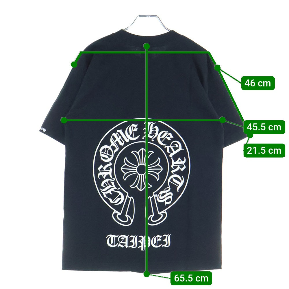 CHROME HEARTS(クロムハーツ) OLD Taipei Limited Horseshoe S/S Tee オールド 台北限定 ホースシュープリント 半袖Tシャツ カットソー ブラック