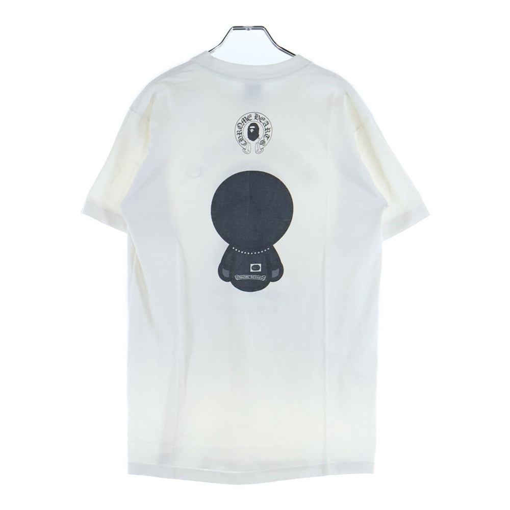 CHROME HEARTS(クロムハーツ) OLD ×A BATHING APE BABY MILO TEE オールド アベイジング エイプ フロント スクロールロゴプリント 半袖Tシャツ カットソー ブラック