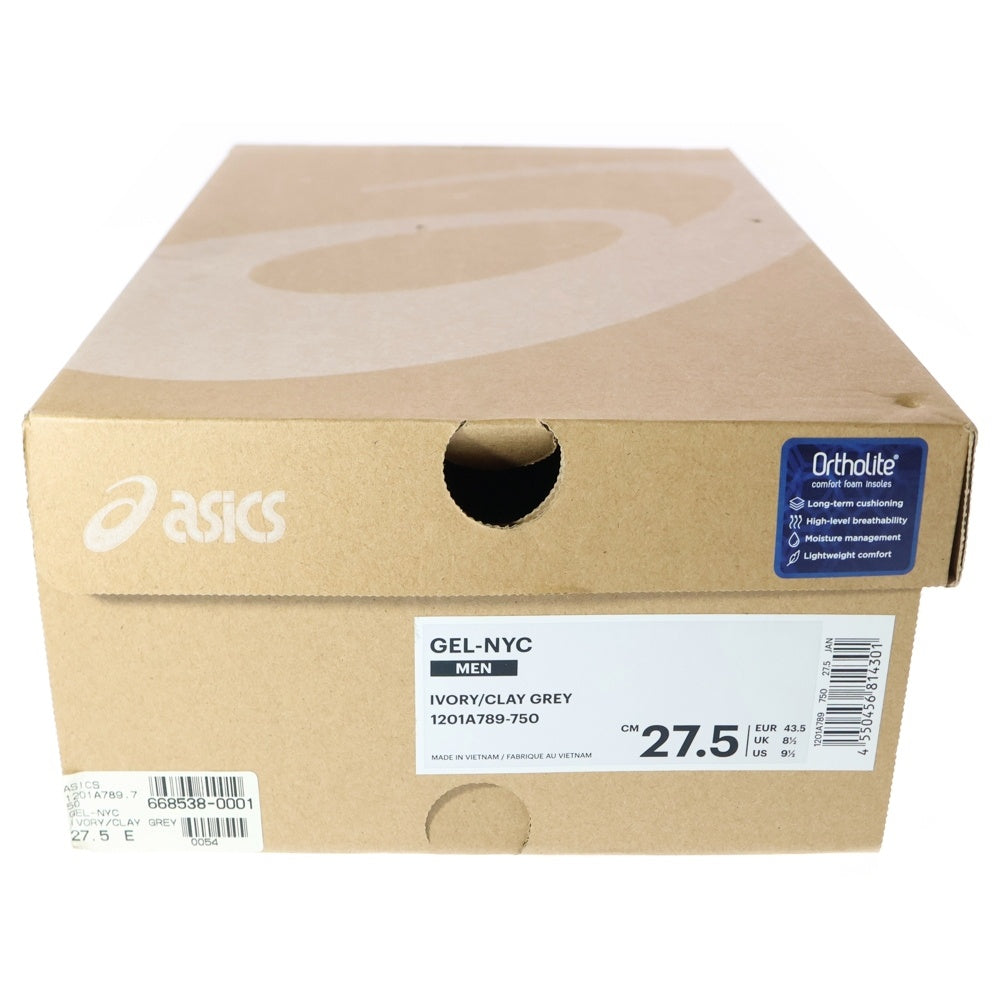 ASICS(アシックス) GEL-NYC 1201A789-750 ゲル ローカットスニーカー グレー US9.5/27.5cm