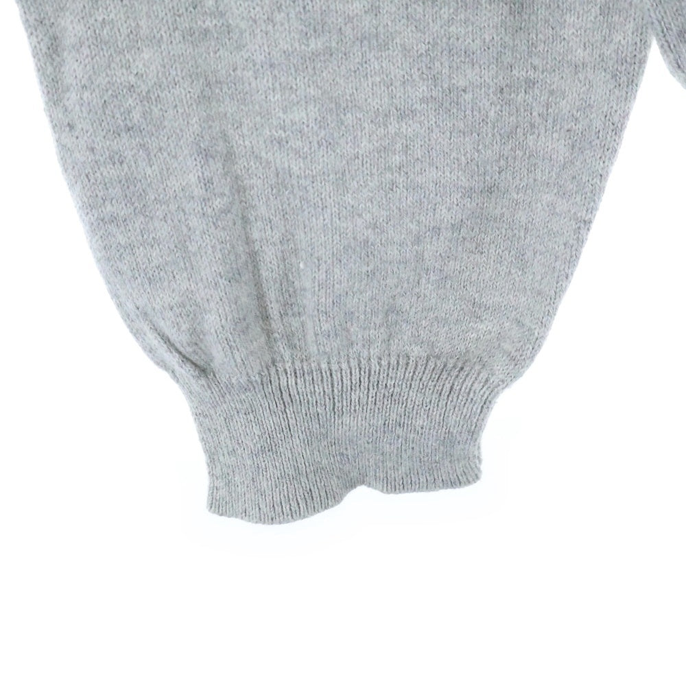 Original Fake(オリジナルフェイク) ボーダー クルーネックニットセーター グレー