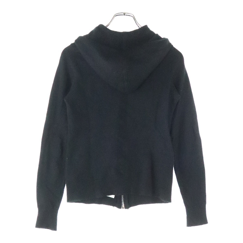 Rick Owens(リックオウエンス) 20AW Cashmere Zip Hoodie カシミヤニット ジップアップパーカー フーディー ブラック RP20F2628-WSB