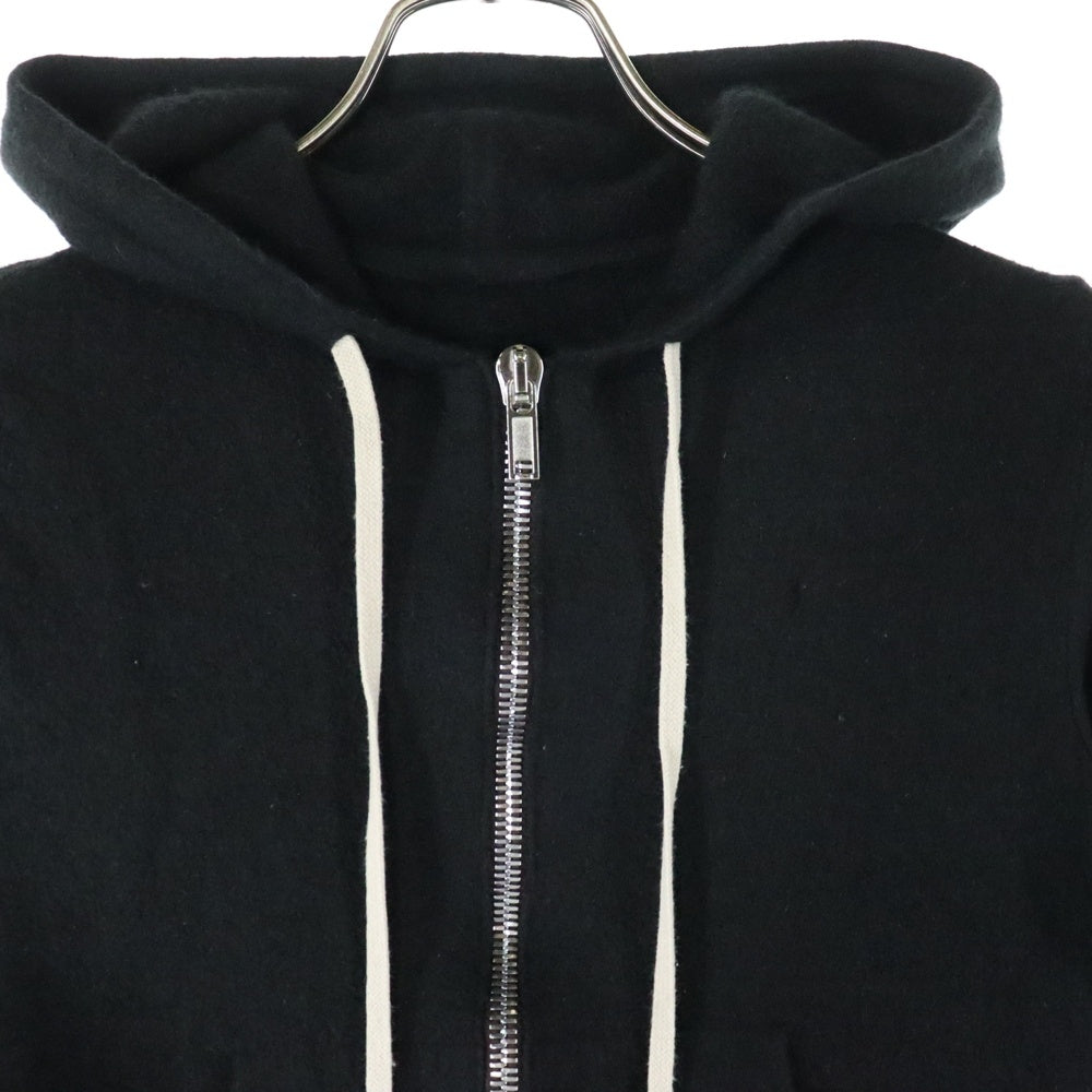 Rick Owens(リックオウエンス) 20AW Cashmere Zip Hoodie カシミヤニット ジップアップパーカー フーディー ブラック RP20F2628-WSB