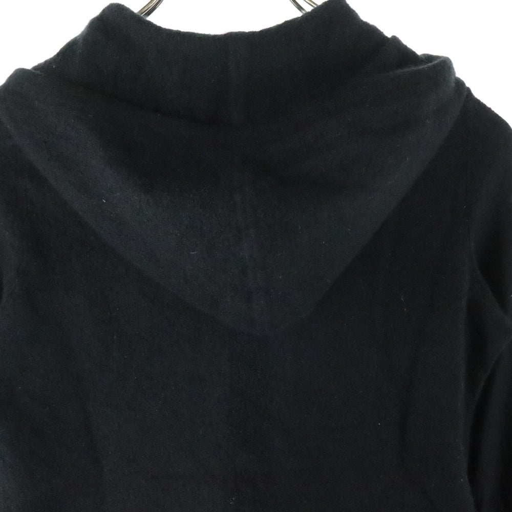Rick Owens(リックオウエンス) 20AW Cashmere Zip Hoodie カシミヤニット ジップアップパーカー フーディー ブラック RP20F2628-WSB