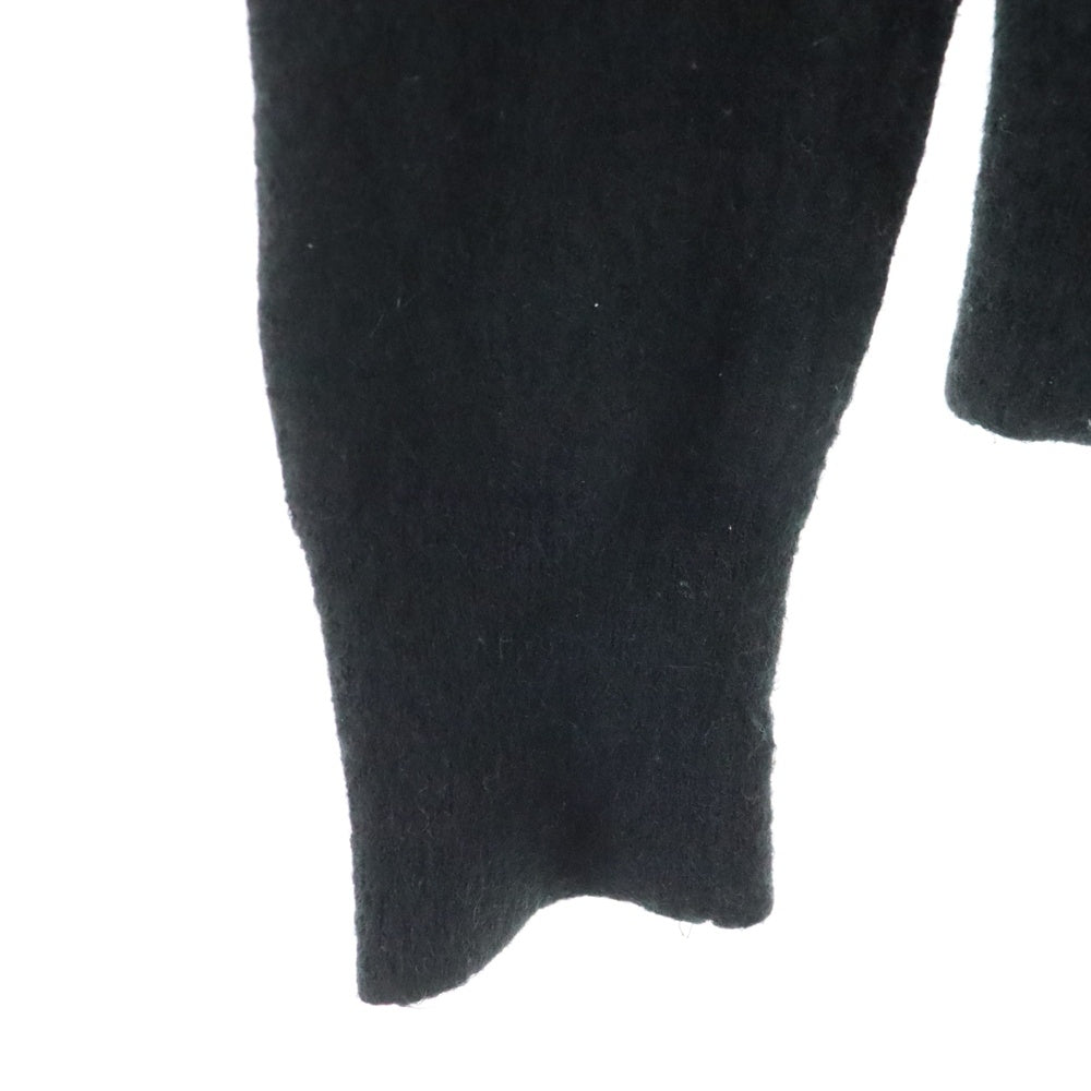 Rick Owens(リックオウエンス) 20AW Cashmere Zip Hoodie カシミヤニット ジップアップパーカー フーディー ブラック RP20F2628-WSB
