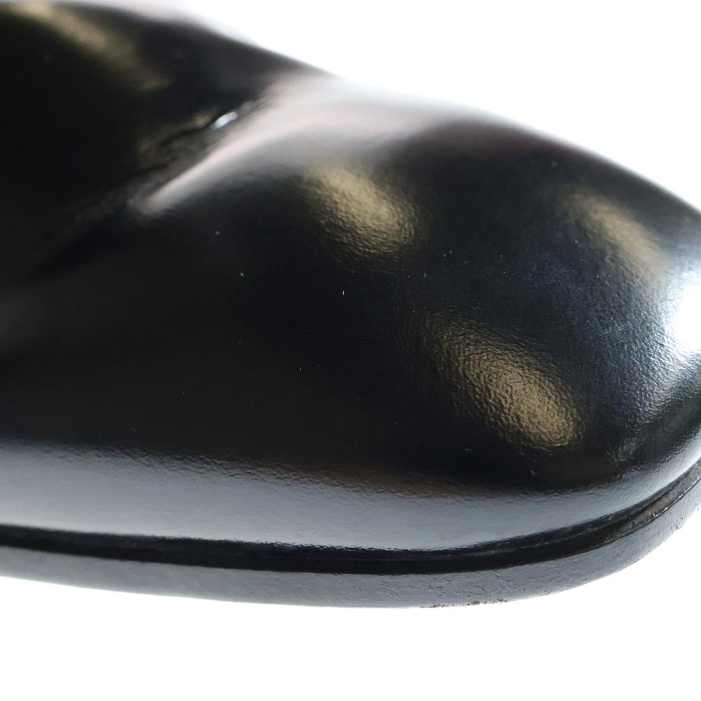 PRADA(プラダ) Leather Boots ストラップ バックル レザーブーツ ブラック