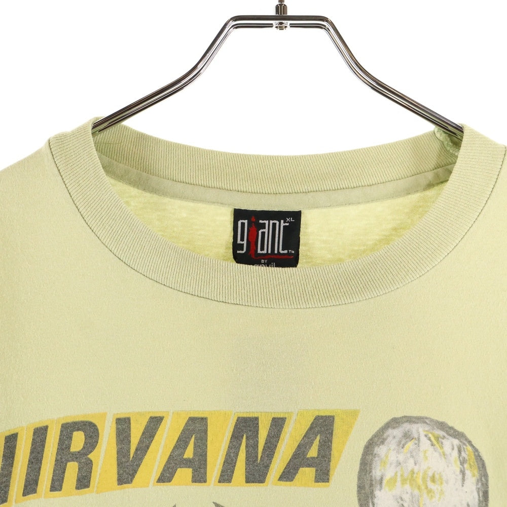 VINTAGE(ヴィンテージ) 90S GIANT NIRVANA Insecticide ニルヴァーナ インセクタサイド 半袖Tシャツ バンドTシャツ グリーン