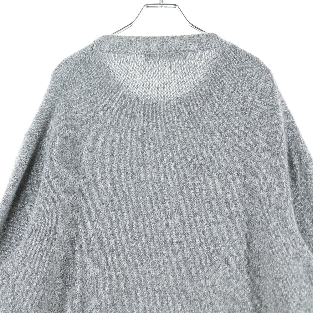 LOUIS VUITTON(ルイヴィトン) フロントロゴプリント クルーネックニットセーター グレー RM182 GVL HFN08W