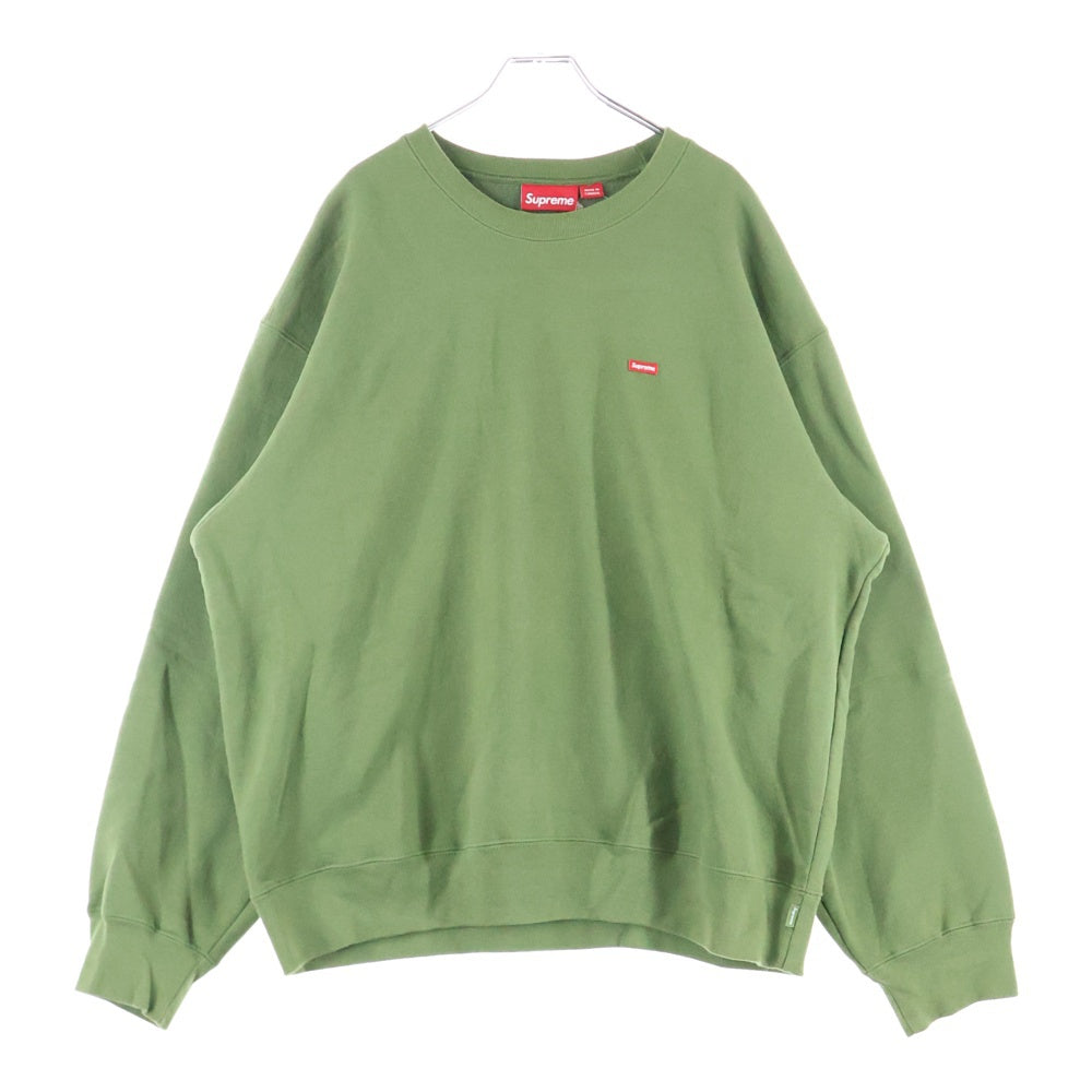 SUPREME(シュプリーム) 24AW Small Box Crewneck スモールボックスロゴ クルーネックスウェットトレーナー グリーン