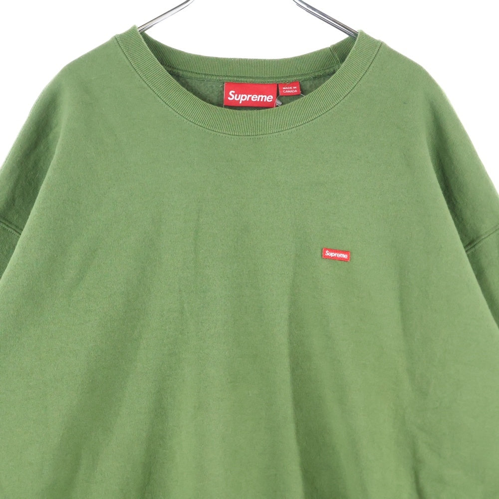 SUPREME(シュプリーム) 24AW Small Box Crewneck スモールボックスロゴ クルーネックスウェットトレーナー グリーン