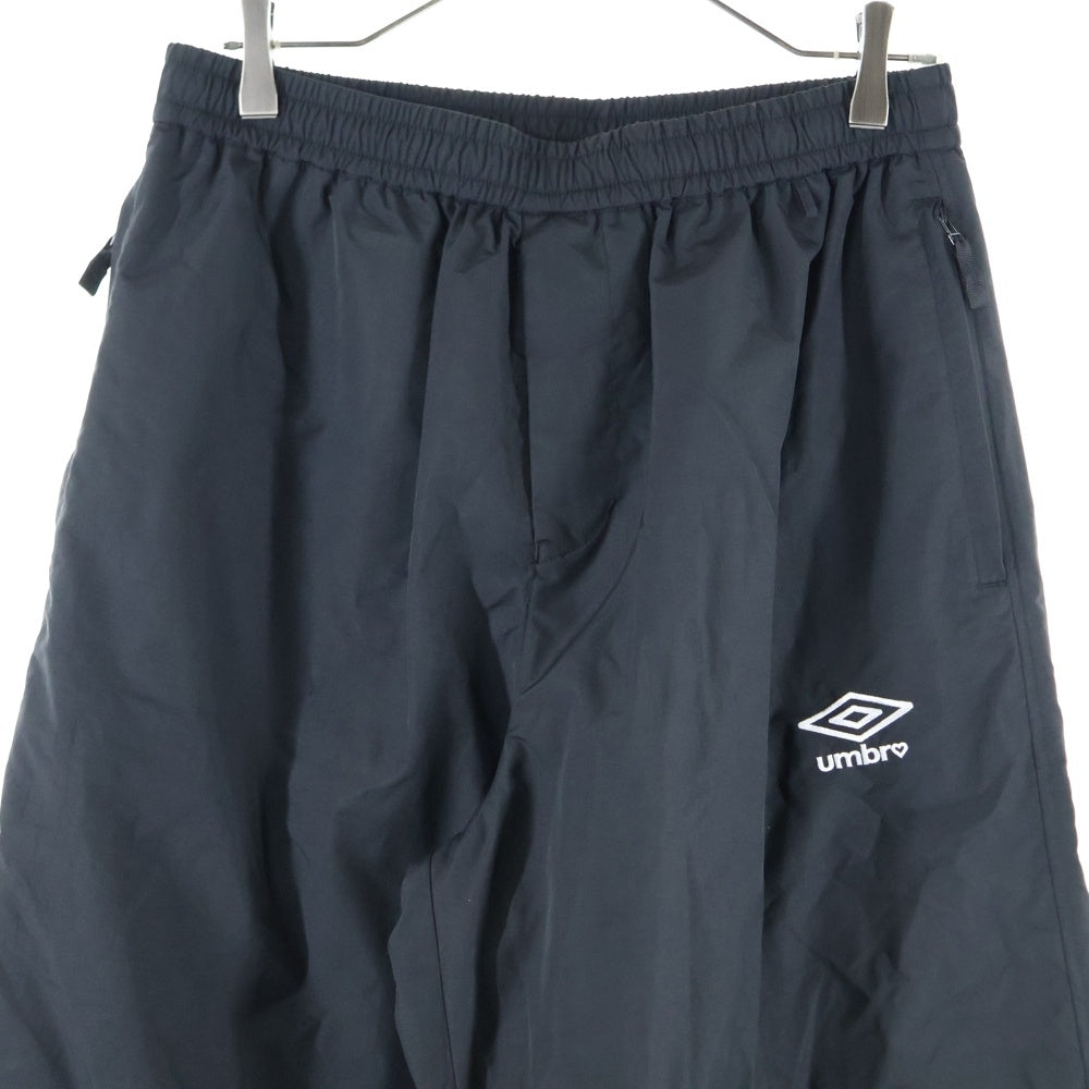 UMBRO(アンブロ) ×BASICS NYRON TRACK PANTS ベイシックス ナイロントラックパンツ ブラック UMB-0601