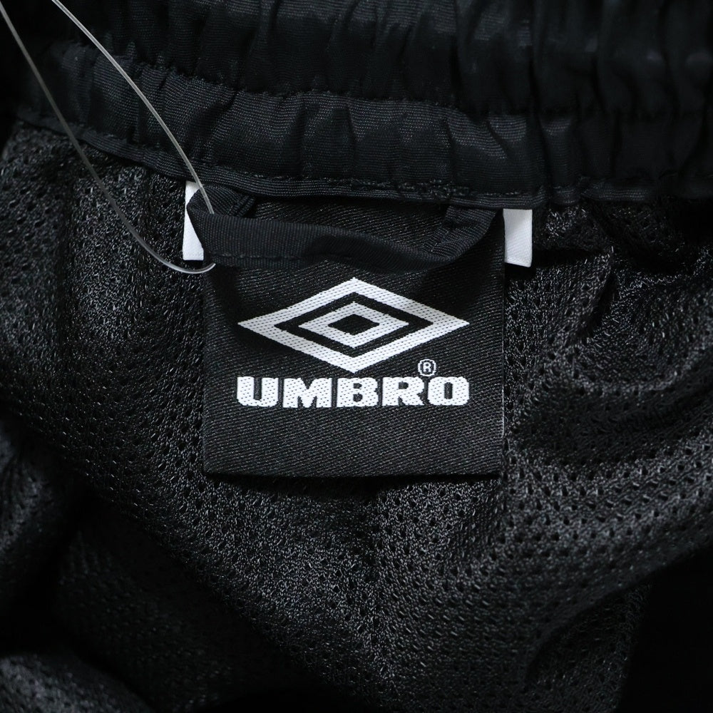 UMBRO(アンブロ) ×BASICS NYRON TRACK PANTS ベイシックス ナイロントラックパンツ ブラック UMB-0601