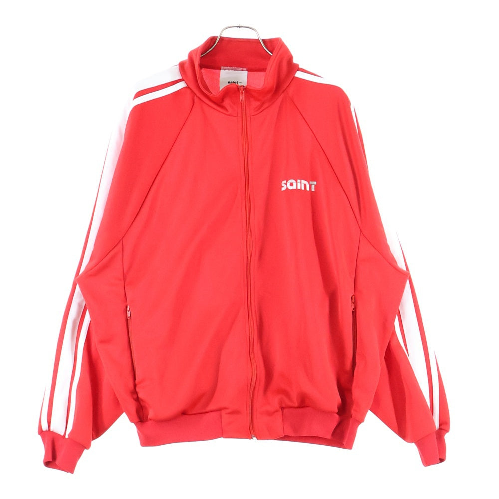SAINT MICHAEL(セントマイケル) 24AW TRACK JACKET ロゴ刺繍 トラックジャケット レッド SM-YS1-0000-073