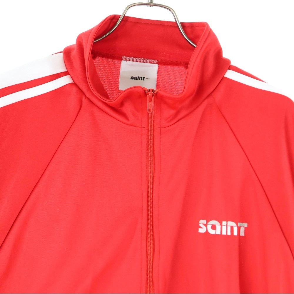 SAINT MICHAEL(セントマイケル) 24AW TRACK JACKET ロゴ刺繍 トラックジャケット レッド SM-YS1-0000-073