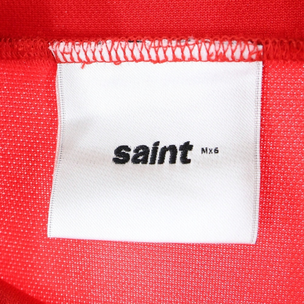 SAINT MICHAEL(セントマイケル) 24AW TRACK JACKET ロゴ刺繍 トラックジャケット レッド SM-YS1-0000-073