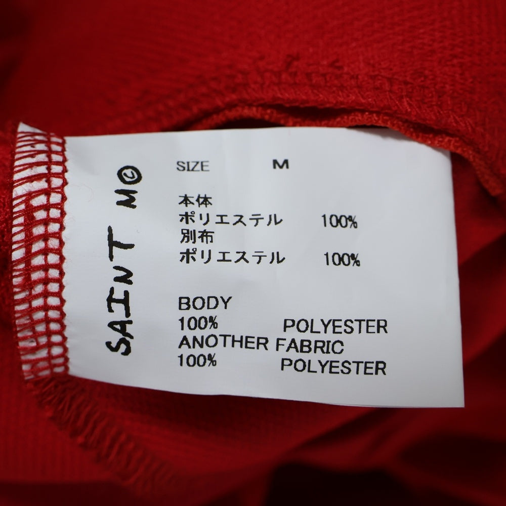 SAINT MICHAEL(セントマイケル) 24AW TRACK JACKET ロゴ刺繍 トラックジャケット レッド SM-YS1-0000-073